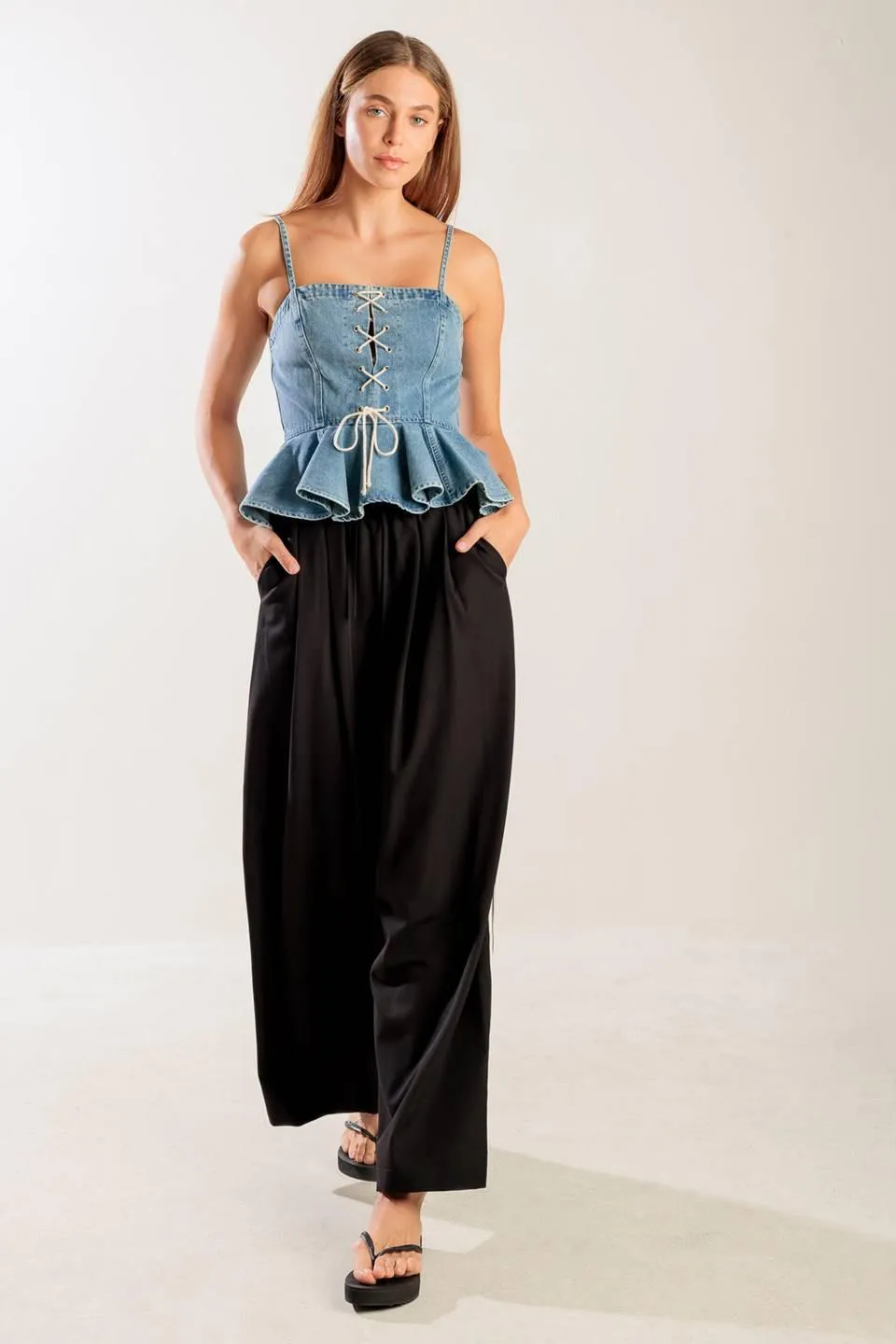 Grand Entrance Indigo Denim Top sold by Zulily product image thumbnail 4