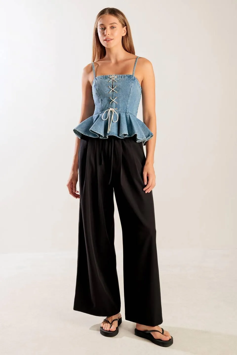 Grand Entrance Indigo Denim Top sold by Zulily product image thumbnail 5