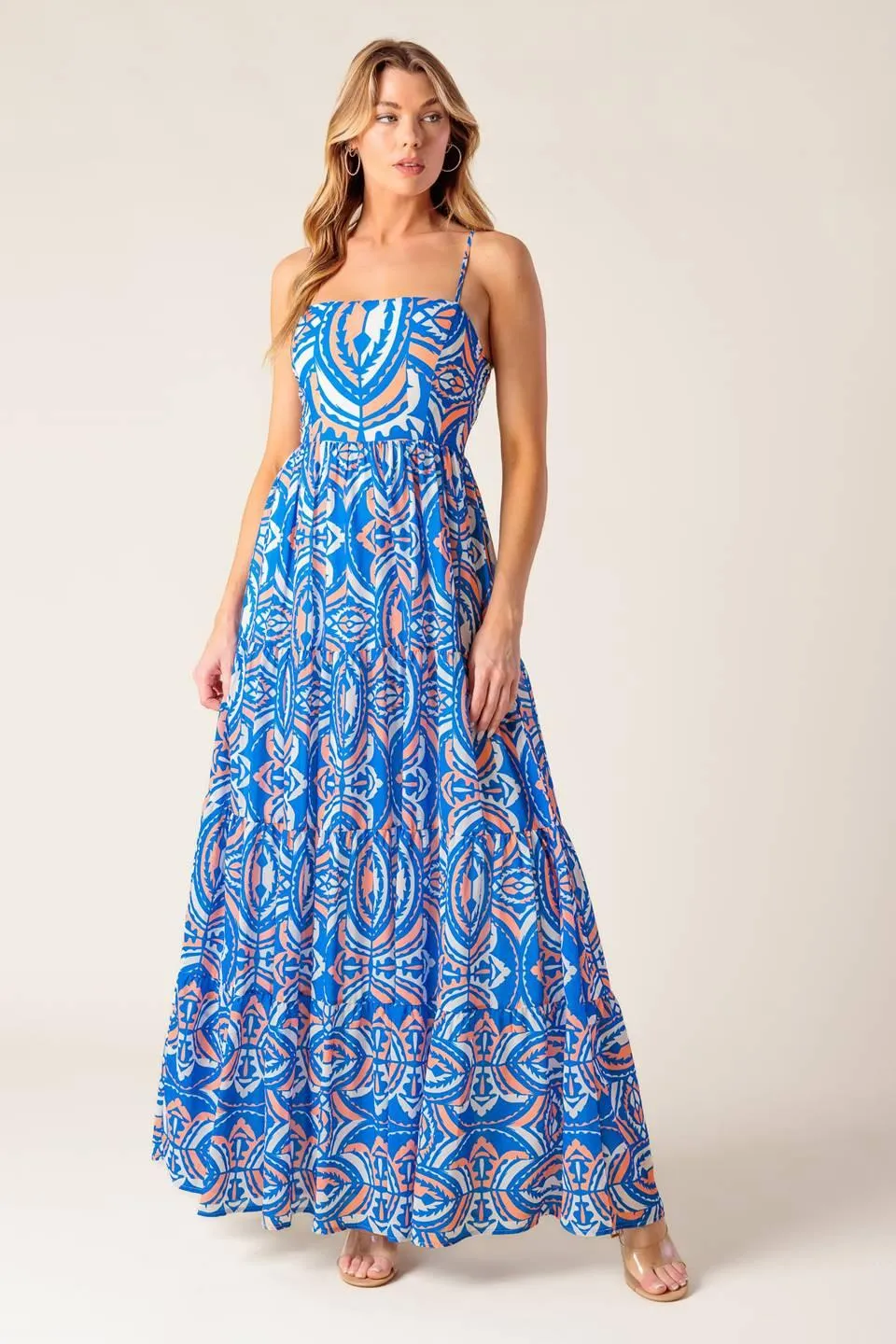 Lakeside Picnic Woven Maxi Dress sold by Zulily