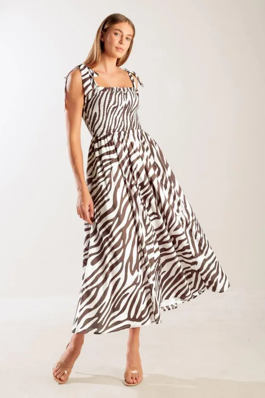 Dancing With the Woven Midi Dress made by Flying Tomato