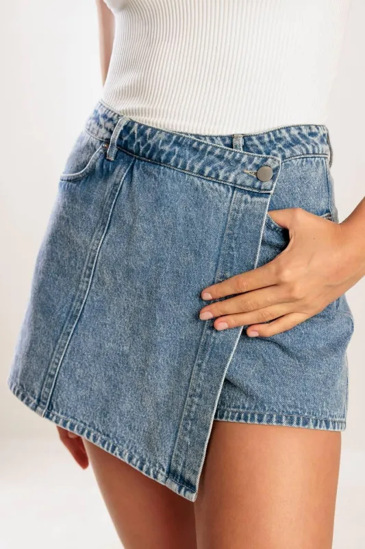 By Chance Denim Skort made by Flying Tomato