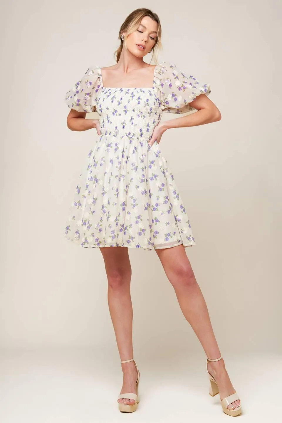 Making Connections Cream Woven Mini Dress sold by Zulily product image thumbnail 5
