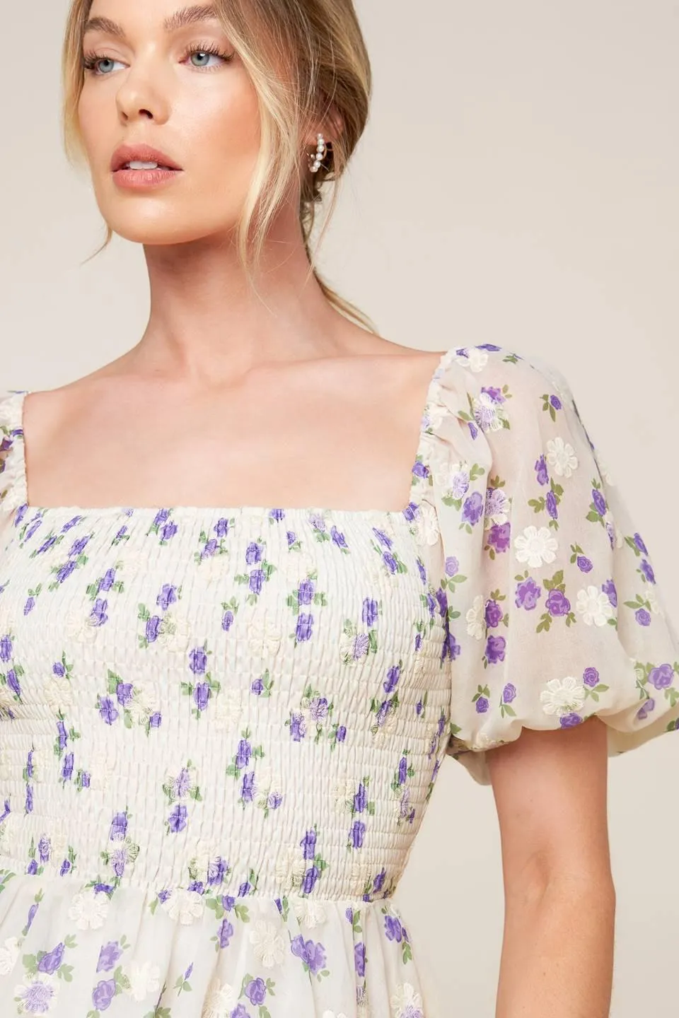 Making Connections Cream Woven Mini Dress sold by Zulily product image thumbnail 2