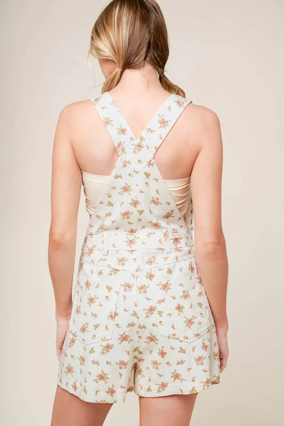 Invite Only Off White Woven Romper sold by Zulily product image thumbnail 2