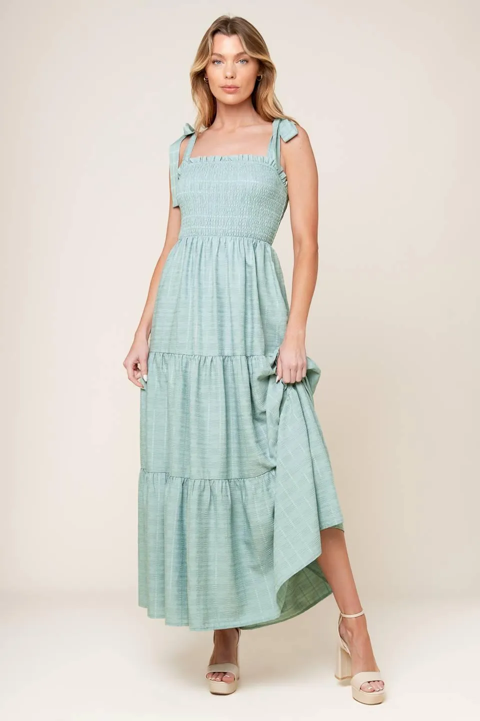 Horizons Ahead Woven Maxi Dress sold by Zulily