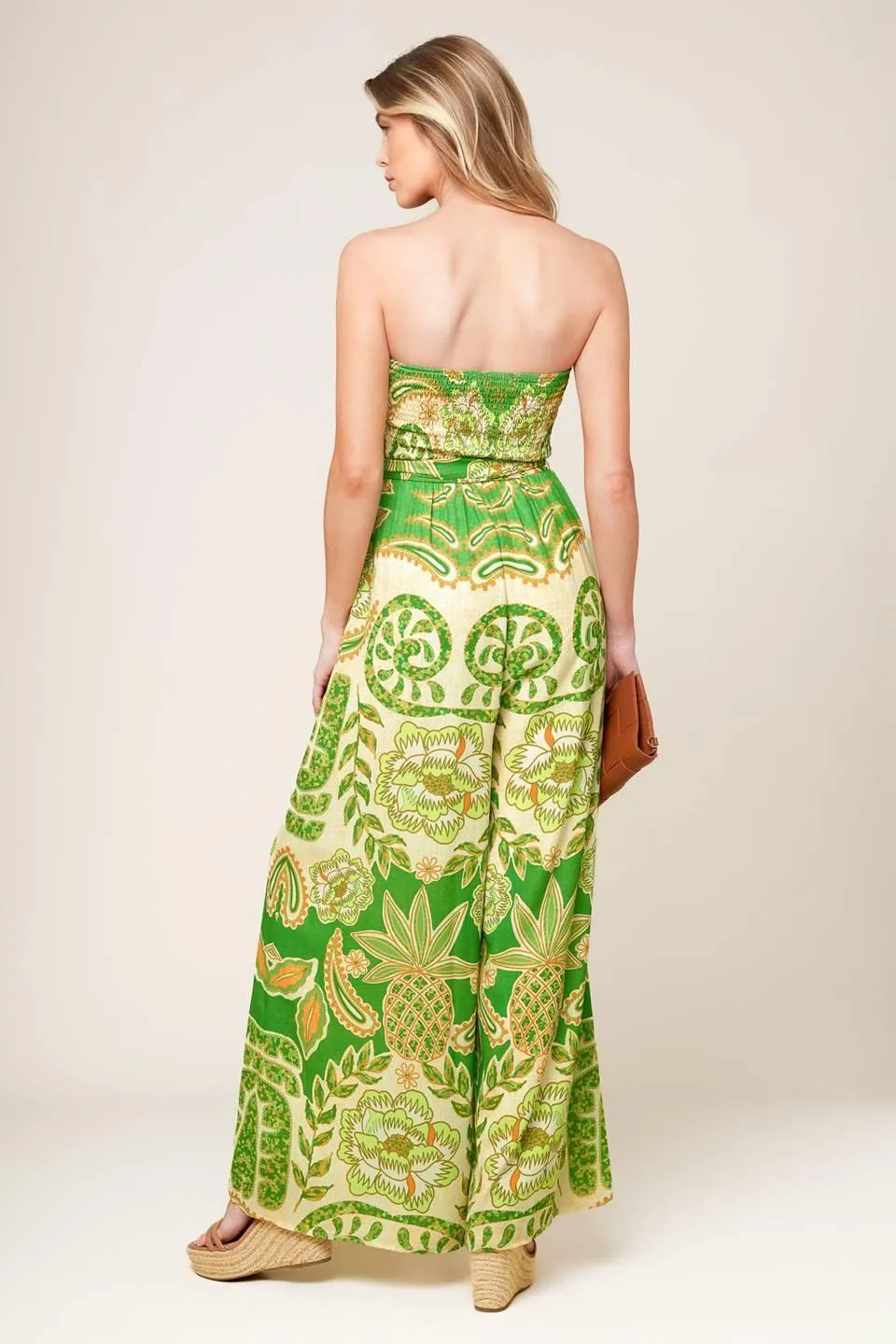 Cameron Meadow Green Woven Jumpsuit sold by Zulily product image thumbnail 2