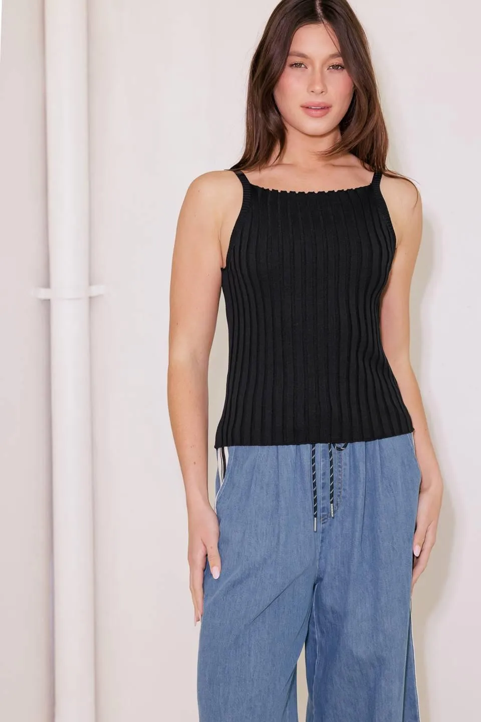 Bit of Sunshine Black Sweater Knit Tank Top sold by Zulily product image thumbnail 5