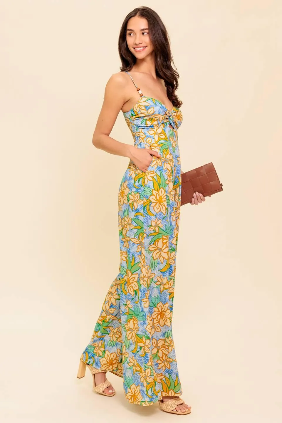 By Chance Blue Woven Jumpsuit sold by Zulily product image thumbnail 5