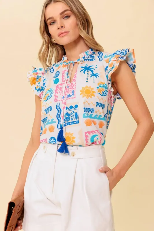 Ventura Vision Woven Top made by Flying Tomato