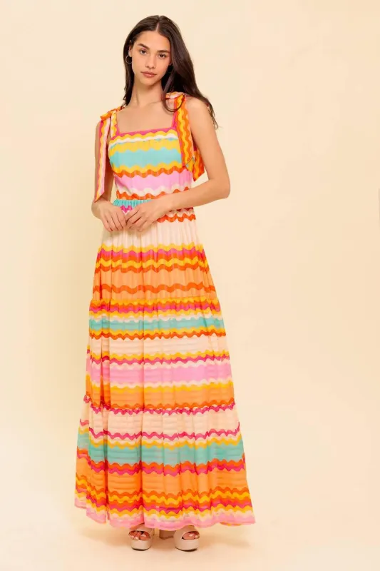 In the Spotlight Woven Maxi Dress made by Flying Tomato