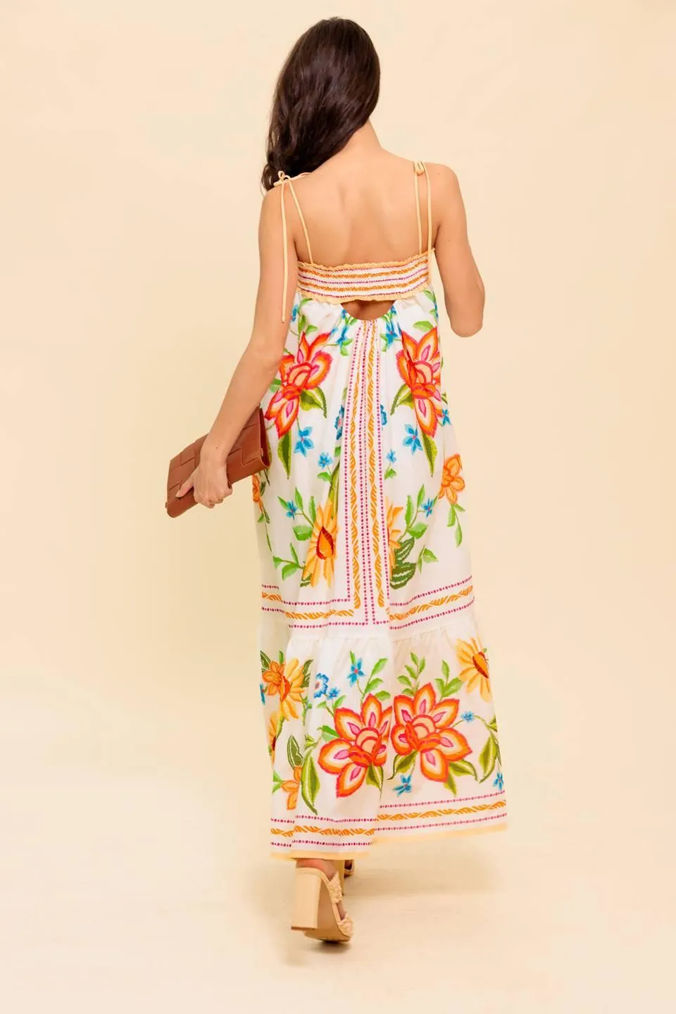 Said and Done Ivory Woven Maxi Dress sold by Zulily product image thumbnail 2