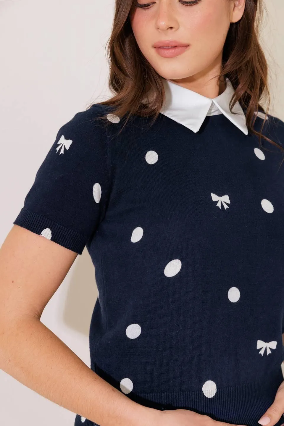 Sidewalk Café Navy Sweater Knit Top sold by Zulily product image thumbnail 2