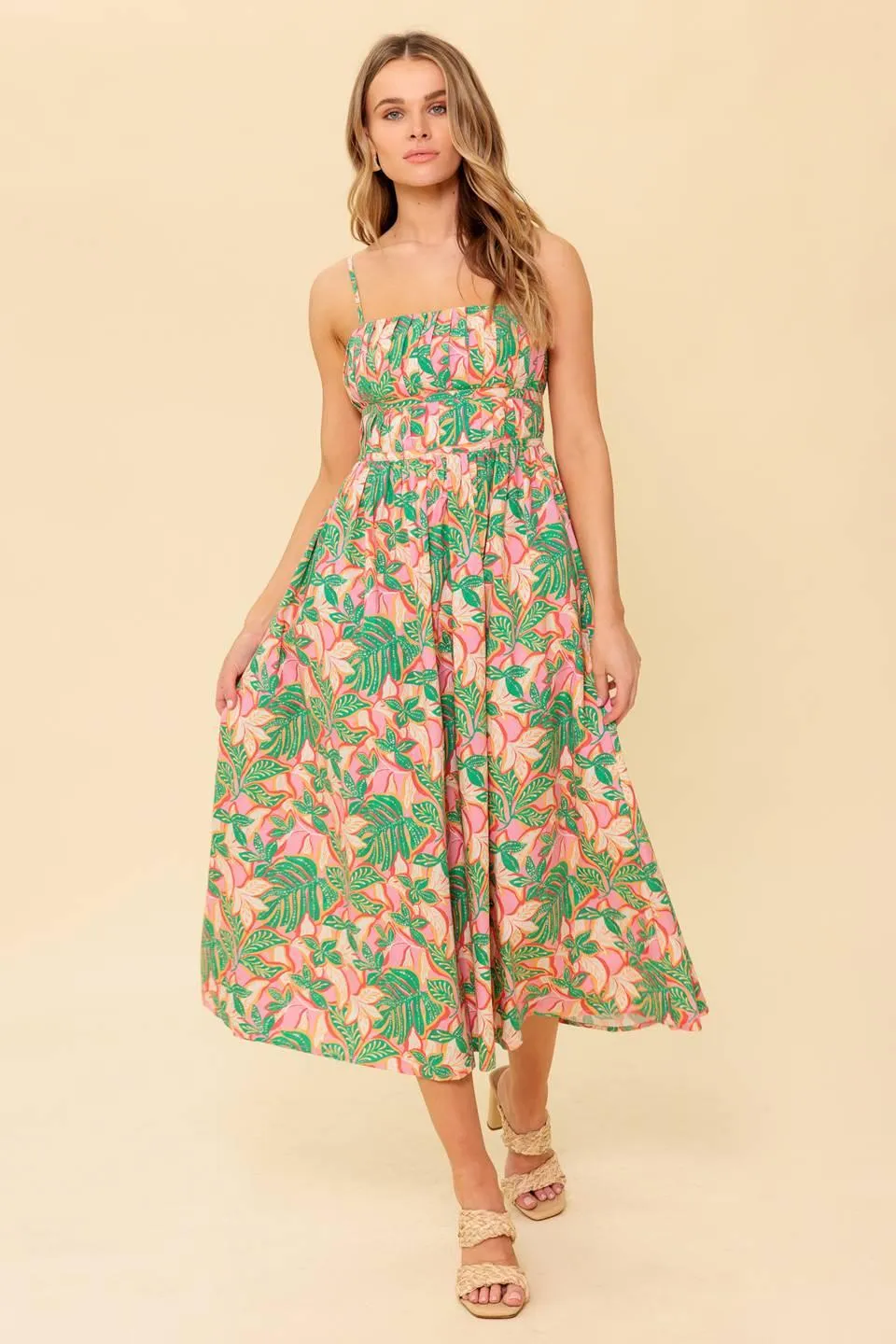 Storytelling Woven Midi Dress sold by Zulily