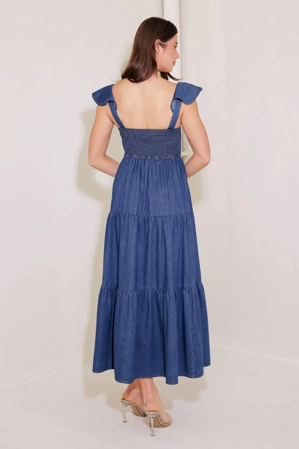 Once Upon a Time Denim Blue Midi Dress sold by Zulily product image thumbnail 2