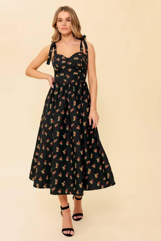 Enchanting Moments Woven Mdi Dress made by Flying Tomato
