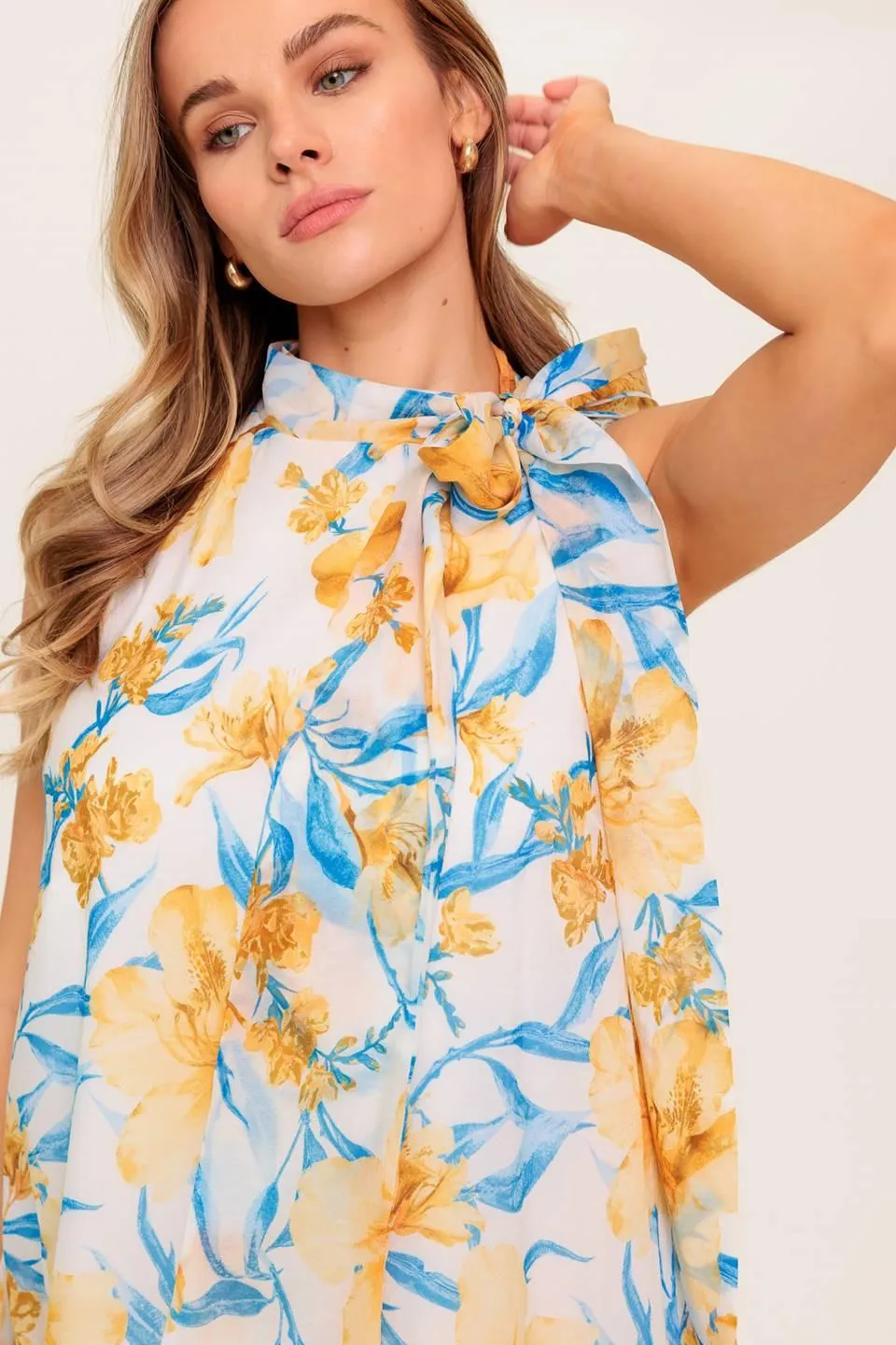 Summer Spell Ivory Woven Mini Dress sold by Zulily product image thumbnail 3
