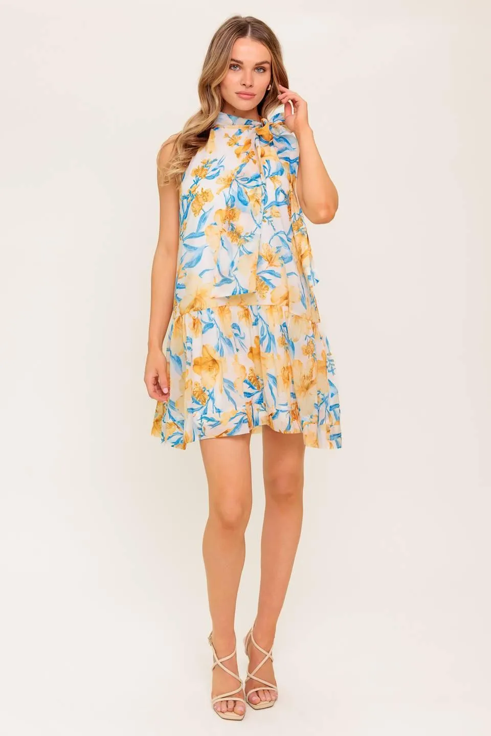 Summer Spell Ivory Woven Mini Dress sold by Zulily product image thumbnail 5