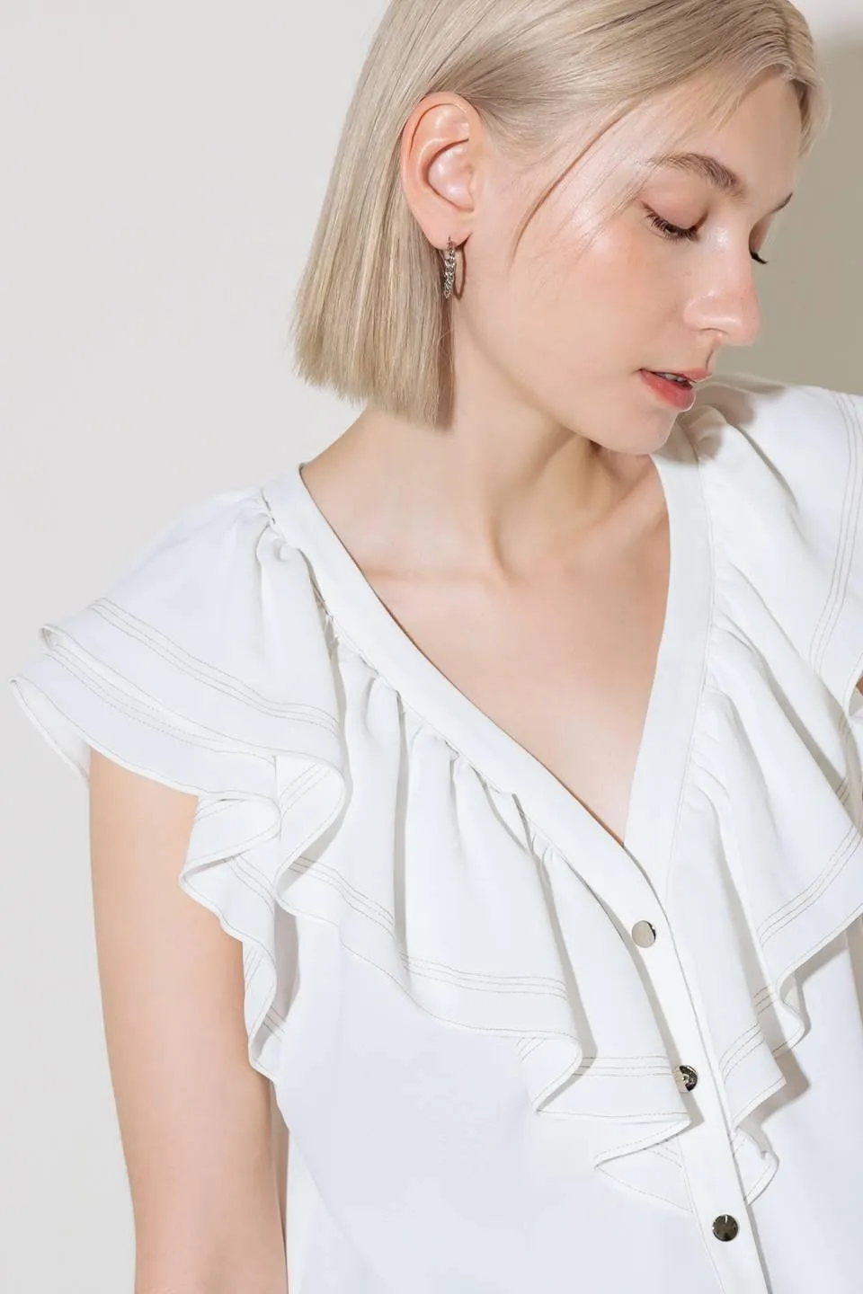 Made for Romance Off White Woven Top sold by Zulily product image thumbnail 2