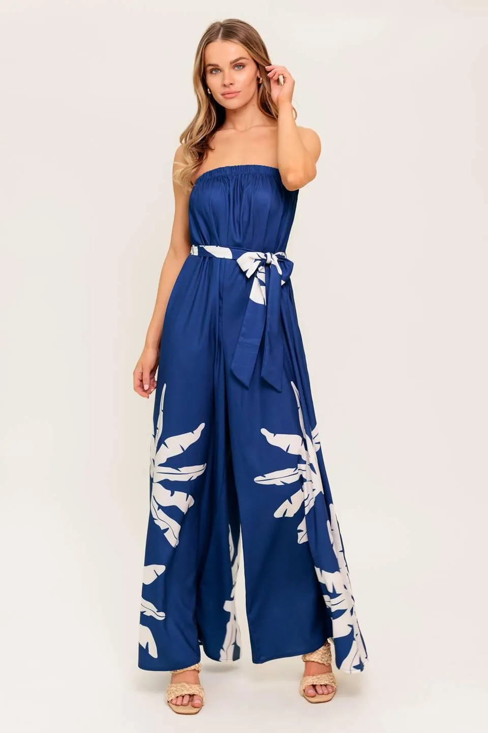 Serene Days Navy Woven Jumpsuit sold by Zulily product image thumbnail 4