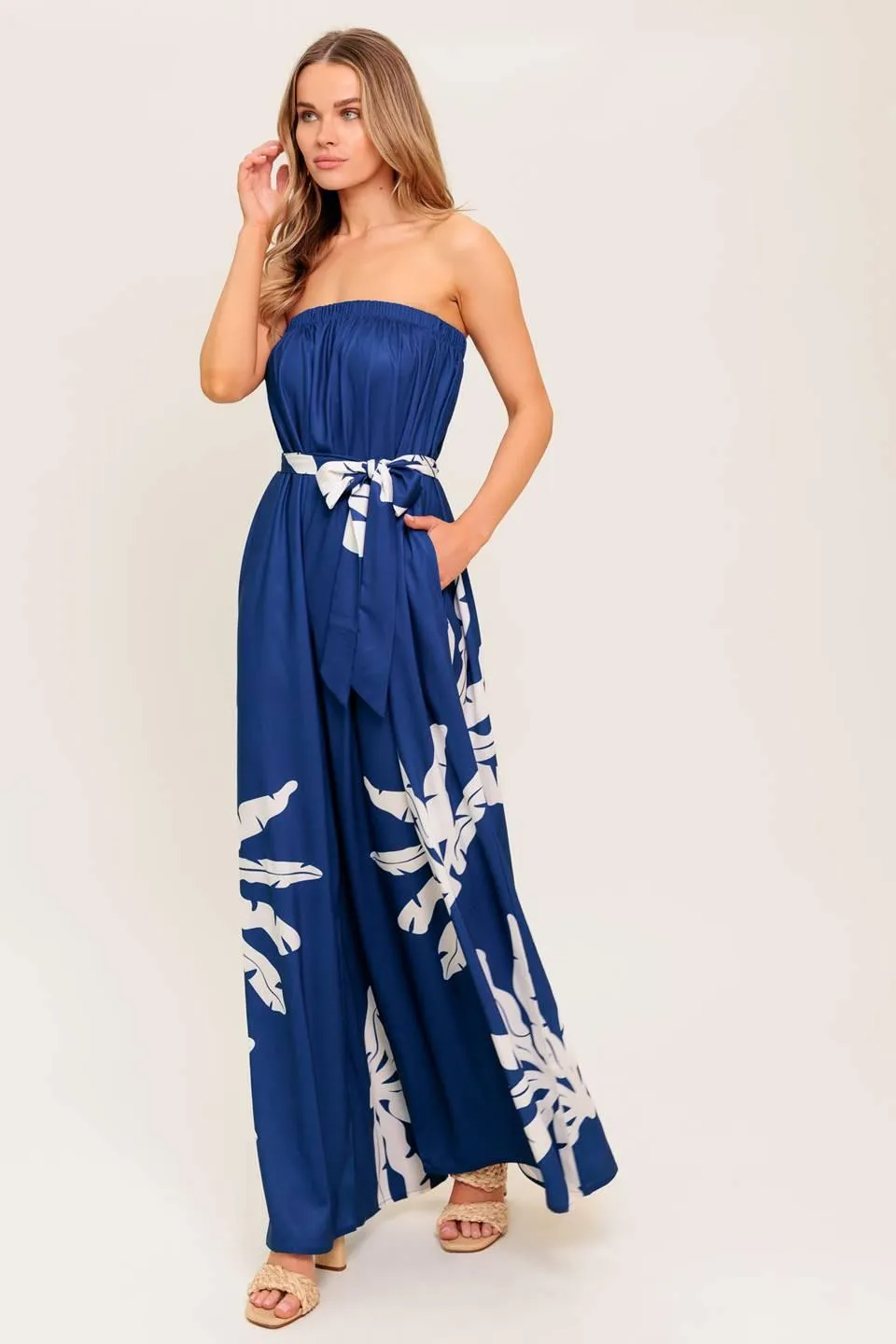 Serene Days Navy Woven Jumpsuit sold by Zulily product image thumbnail 5