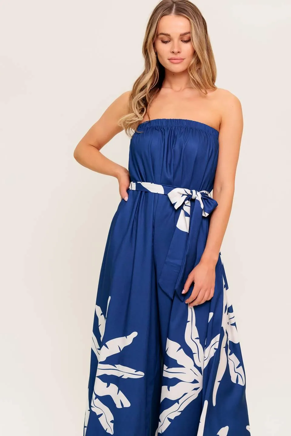 Serene Days Navy Woven Jumpsuit sold by Zulily product image thumbnail 3