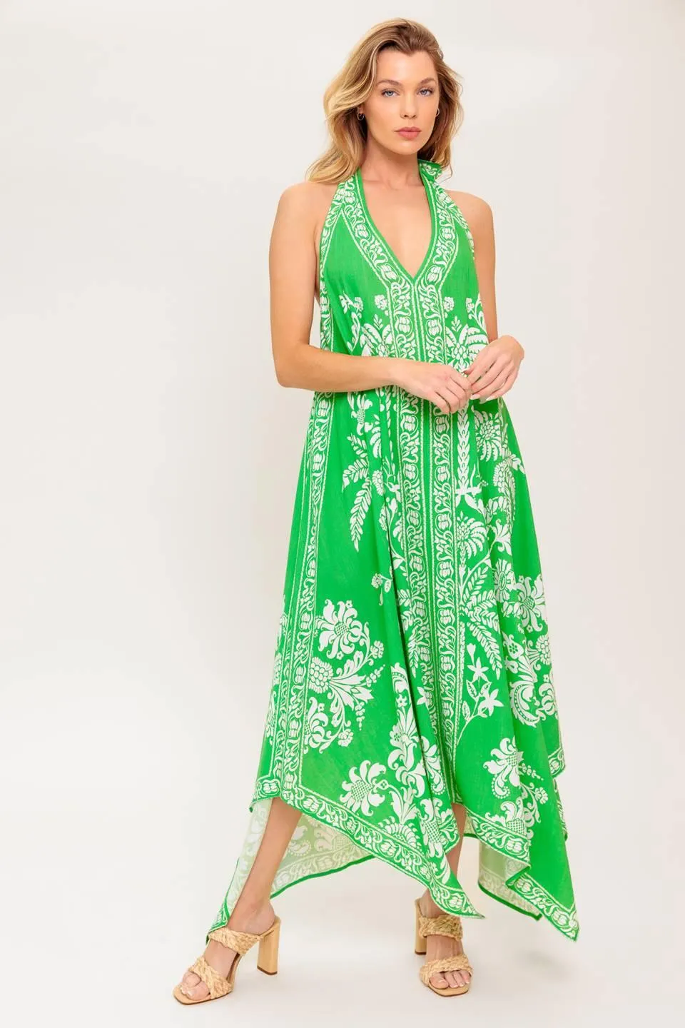 Hold Onto Hope Green Woven Midi Dress sold by Zulily product image thumbnail 5