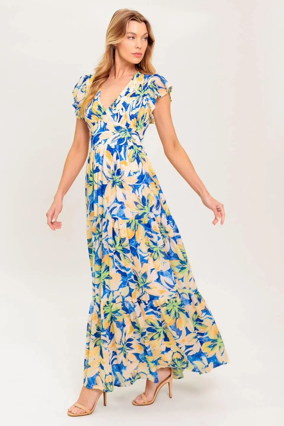 Echoes of You Floral Woven Maxi Dress sold by Zulily product image thumbnail 4