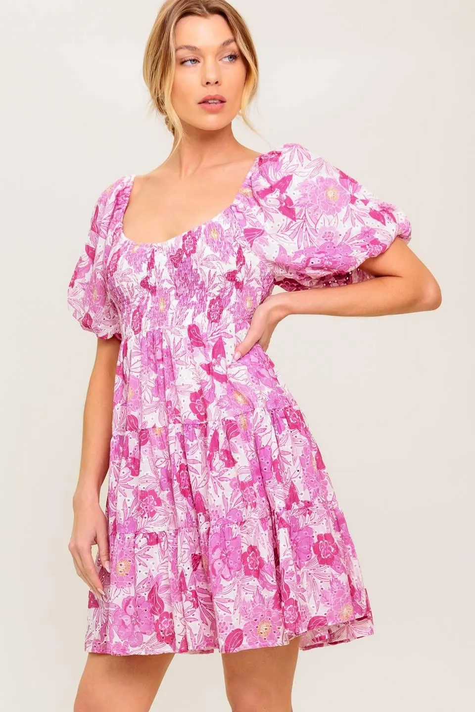 Meadow Rhythm Woven Eyelet Mini Dress sold by Zulily product image thumbnail 4
