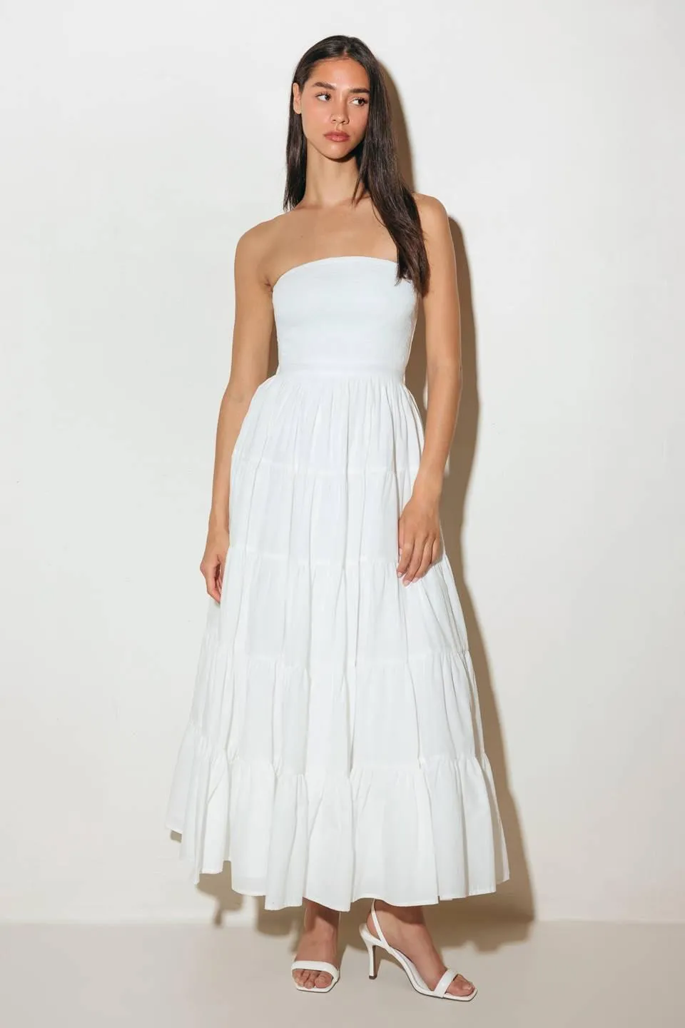 Neo Breeze White Midi Dress sold by Zulily product image thumbnail 3