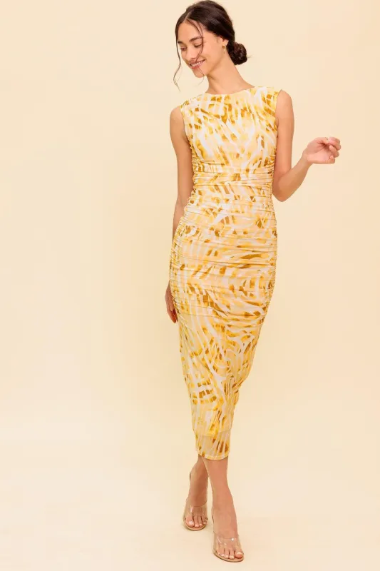 Sweet as Ever Power Mesh Bodycon Midi Dress made by Flying Tomato