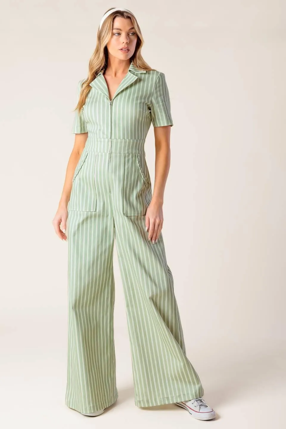 Count Me in Olive Woven Jumpsuit sold by Zulily product image thumbnail 3