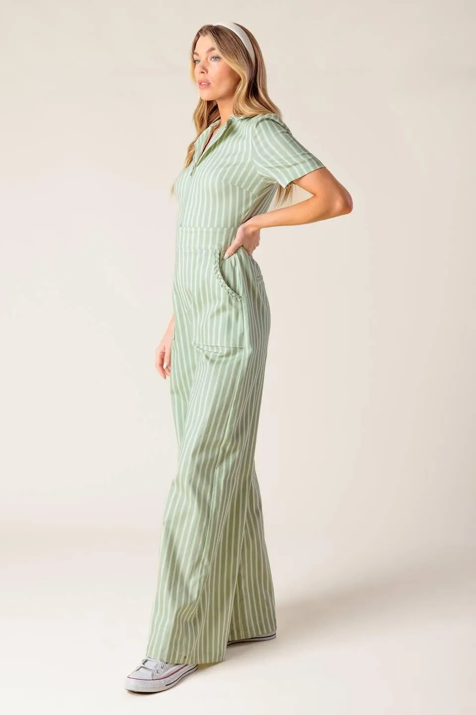 Count Me in Olive Woven Jumpsuit sold by Zulily product image thumbnail 5