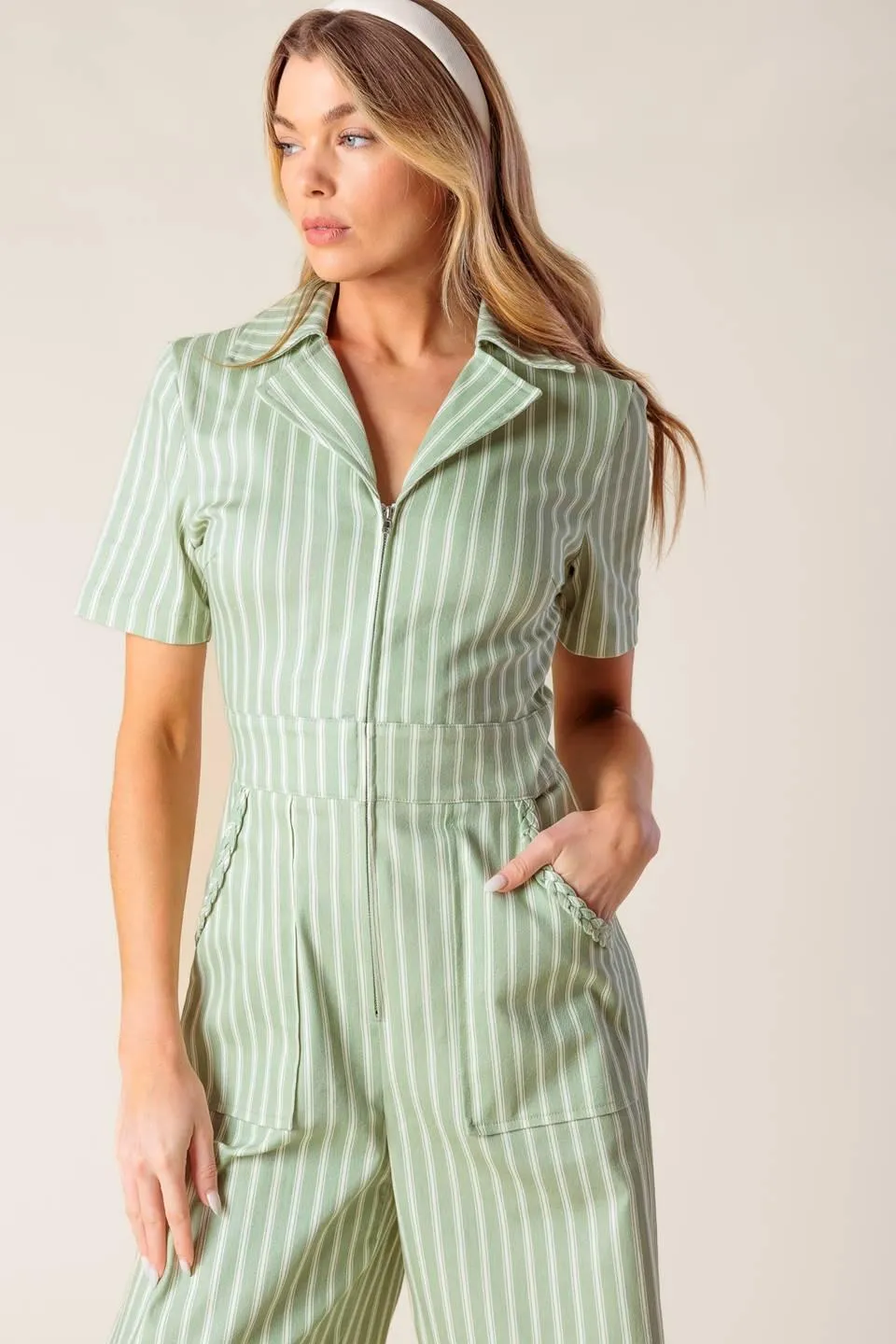 Count Me in Olive Woven Jumpsuit sold by Zulily product image thumbnail 2