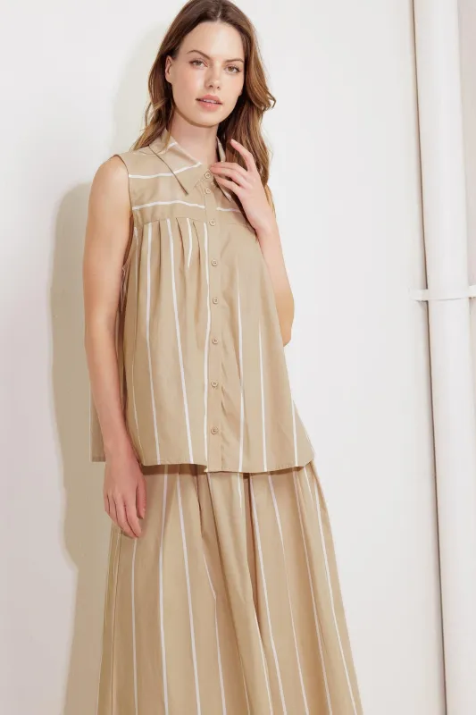Somewhere to Be Woven Top made by Flying Tomato