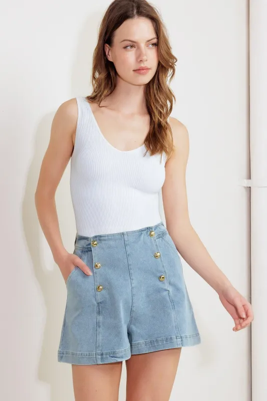 Angel Wings and Chamomile Woven Skort made by Flying Tomato