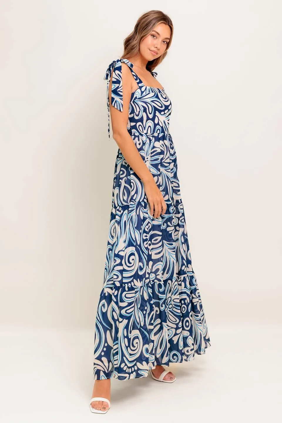 Island Serenade Navy Woven Maxi Dress sold by Zulily product image thumbnail 5