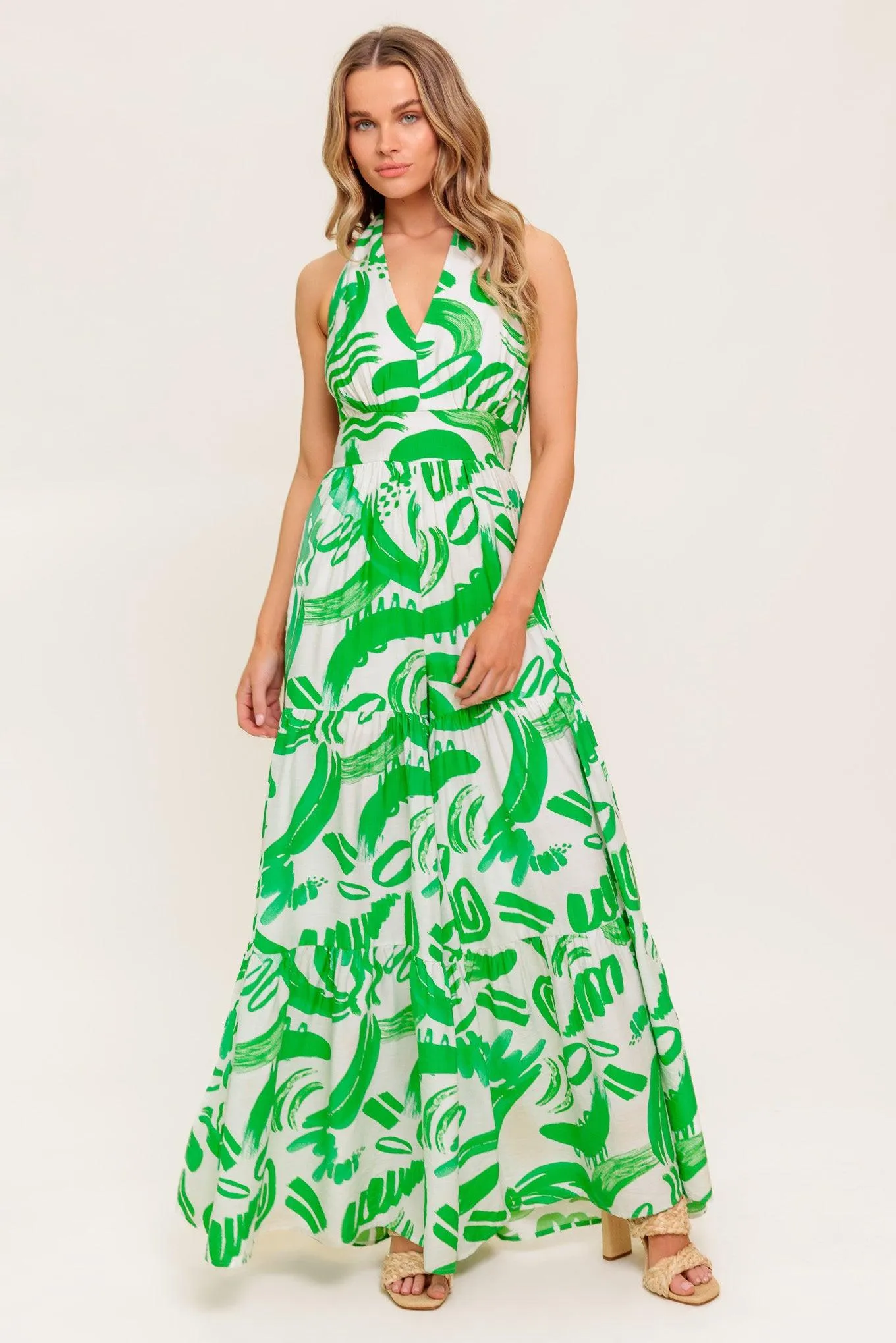 Garden Whisper Green Woven Jumpsuit sold by Zulily product image thumbnail 4