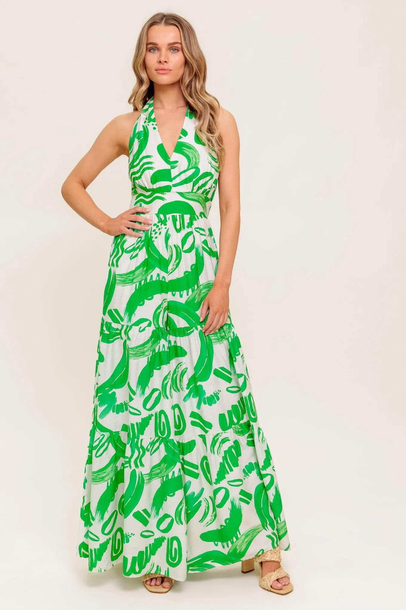 Garden Whisper Green Woven Jumpsuit sold by Zulily