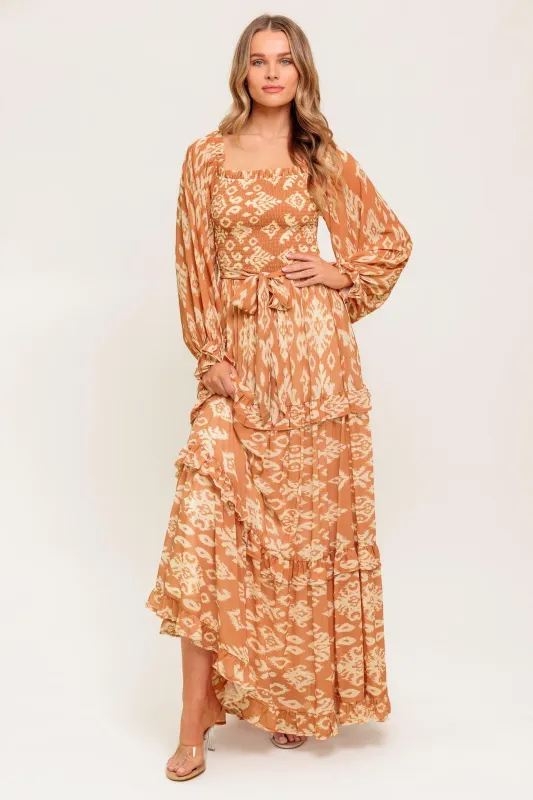 Cosmopolitan Elegance Woven Maxi Dress made by Flying Tomato