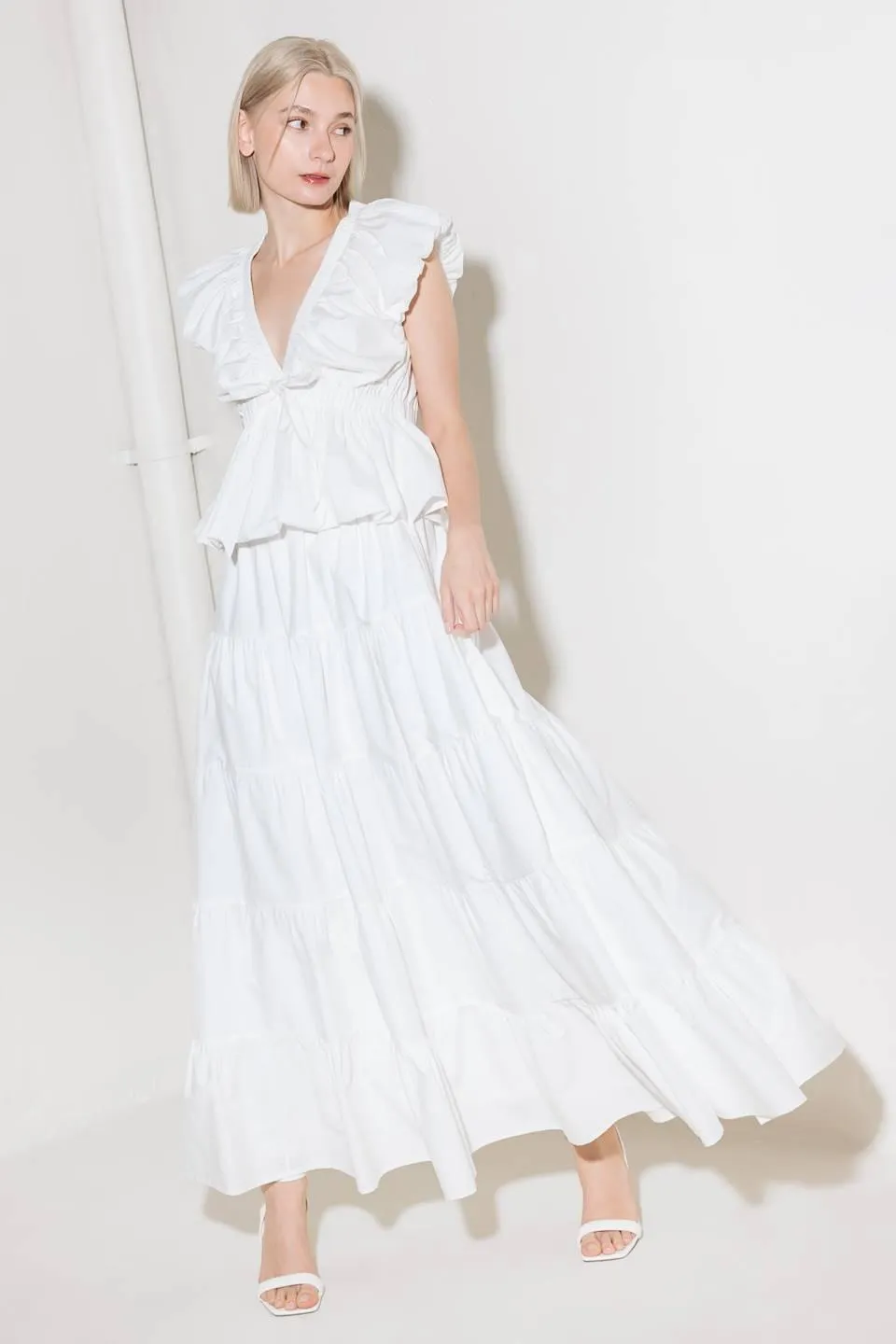 Slow Down in White Woven Maxi Skirt sold by Zulily product image thumbnail 5
