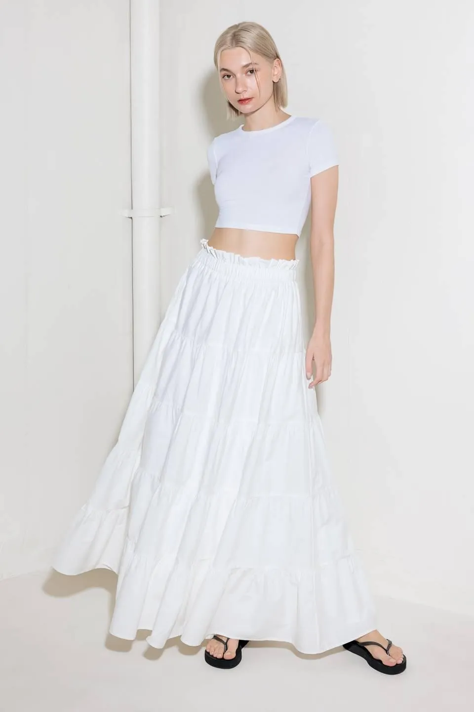 Slow Down in White Woven Maxi Skirt sold by Zulily product image thumbnail 3