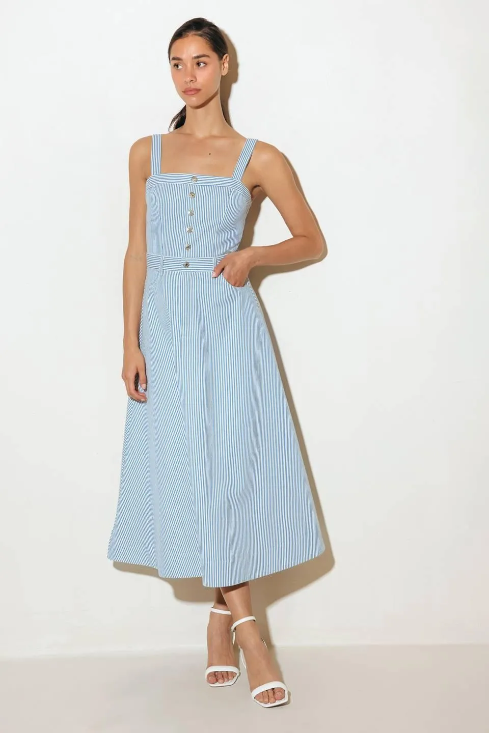 Carefree Daisy Woven Midi Dress sold by Zulily