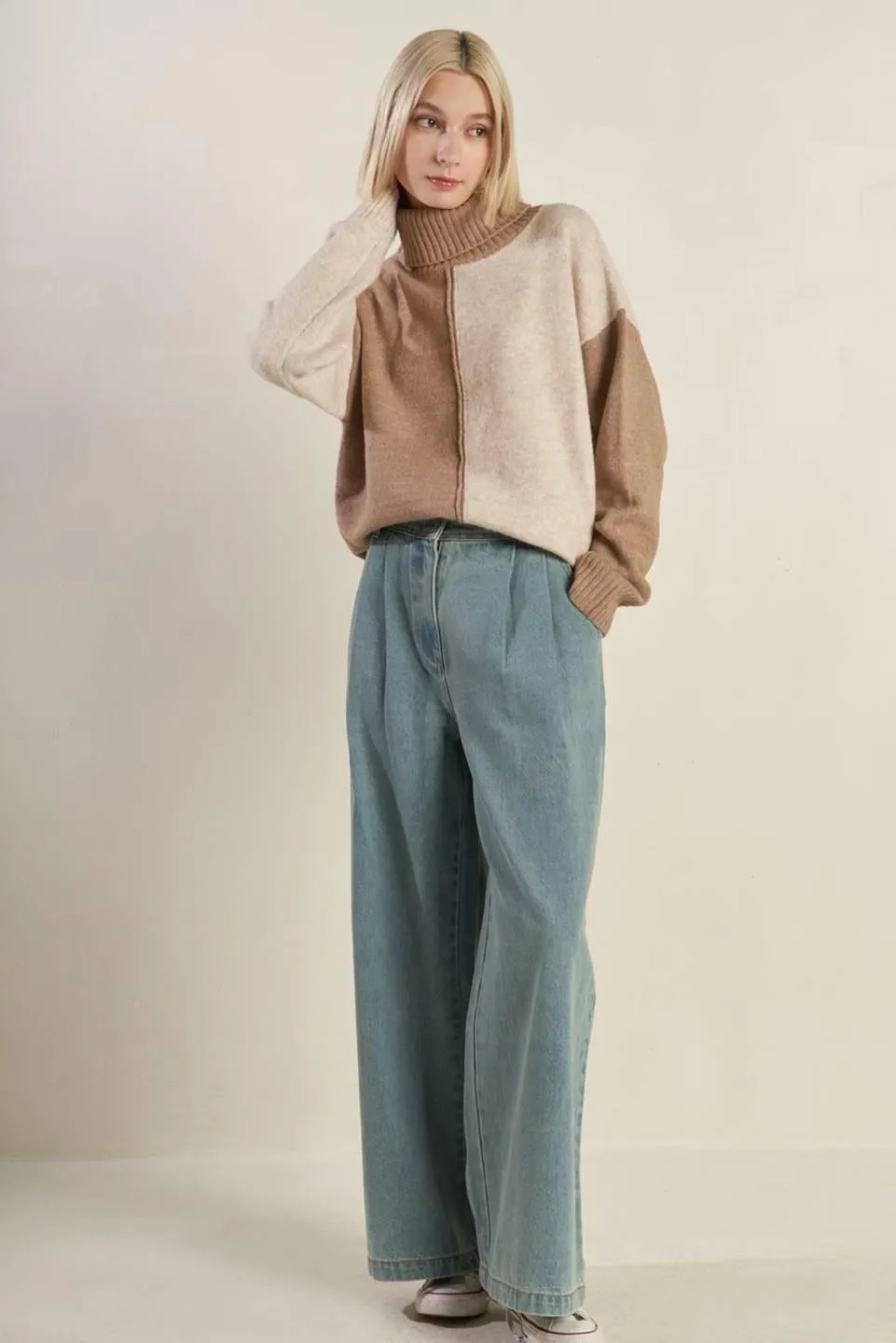 Mixed Emotions Colorblocked Sweater Top sold by Zulily product image thumbnail 4