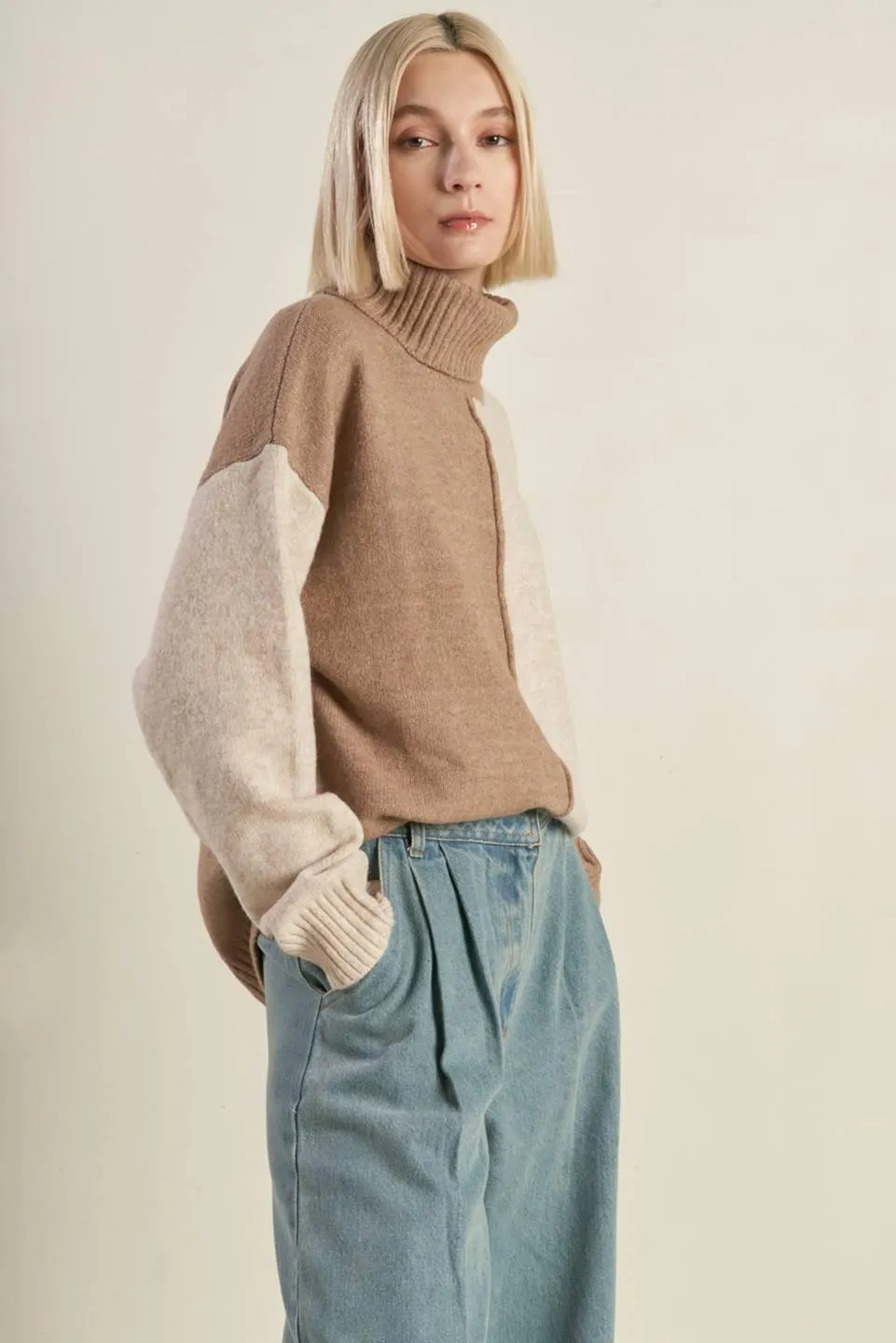 Mixed Emotions Colorblocked Sweater Top sold by Zulily product image thumbnail 3