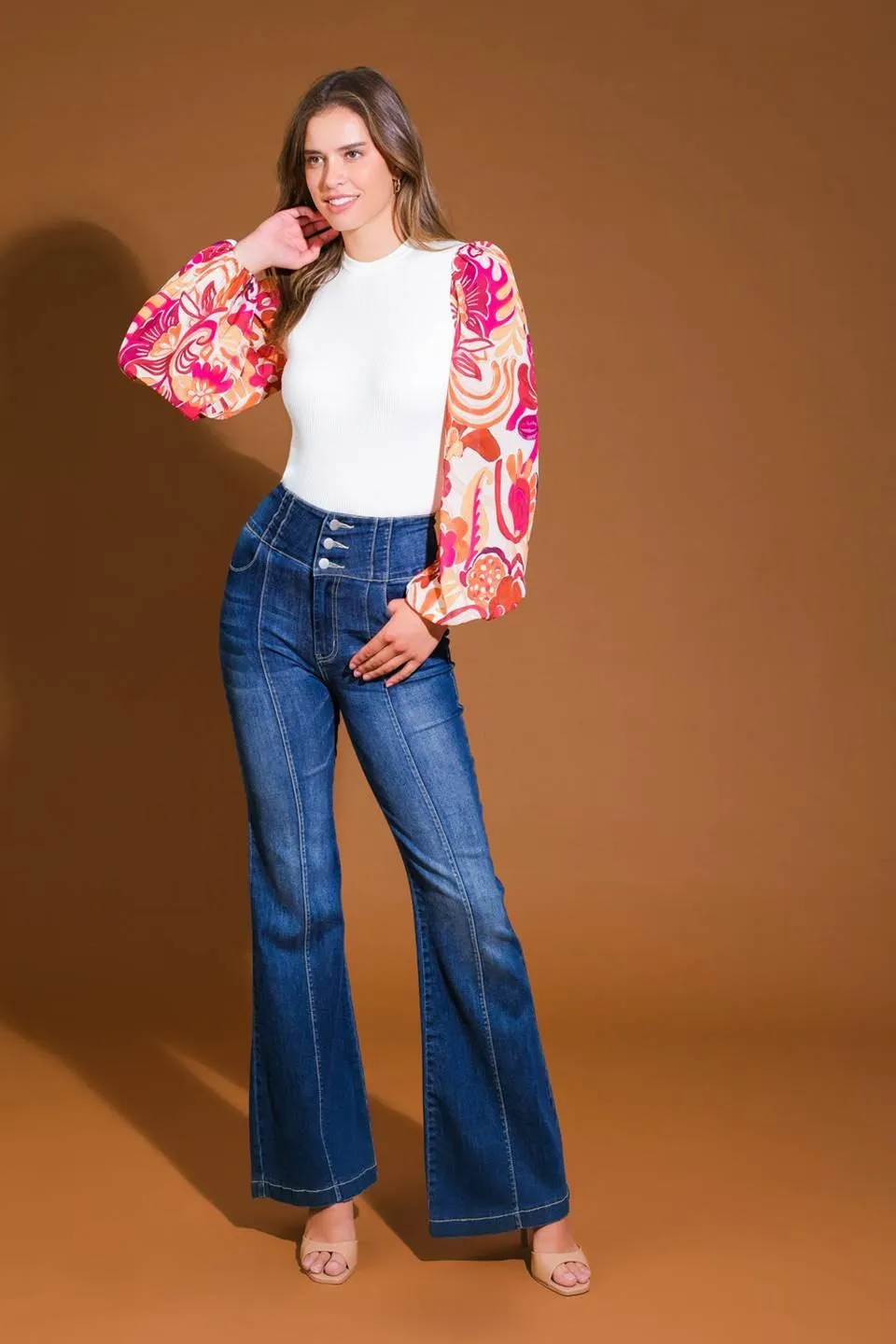 Majestic Flow Sweater Woven Top sold by Zulily product image thumbnail 5