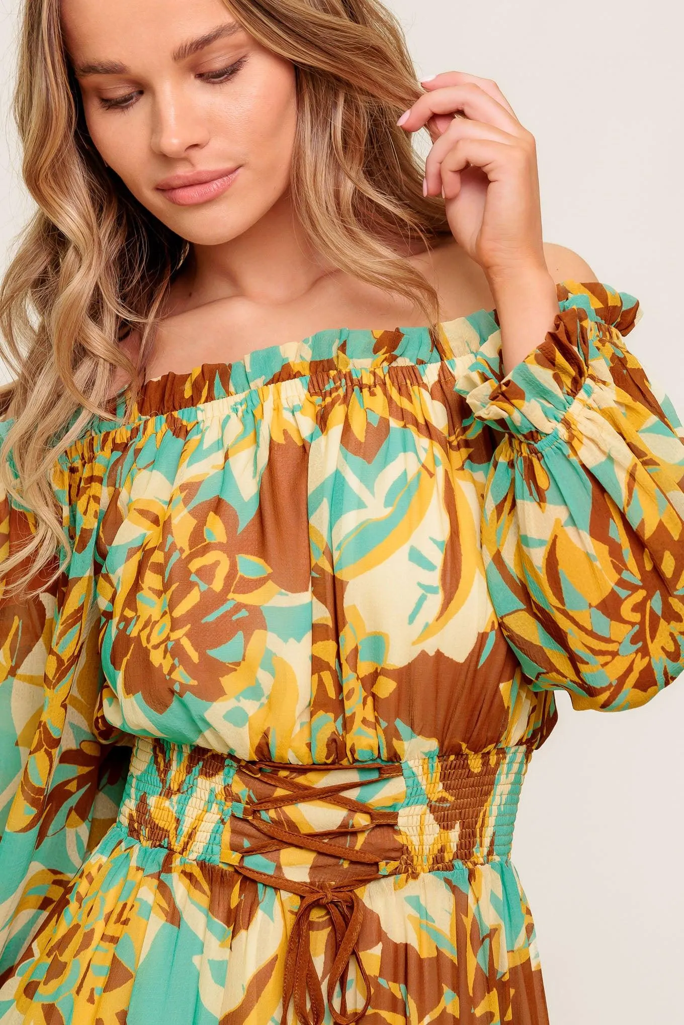 Thena Secret Garden Woven Midi Dress sold by Zulily
