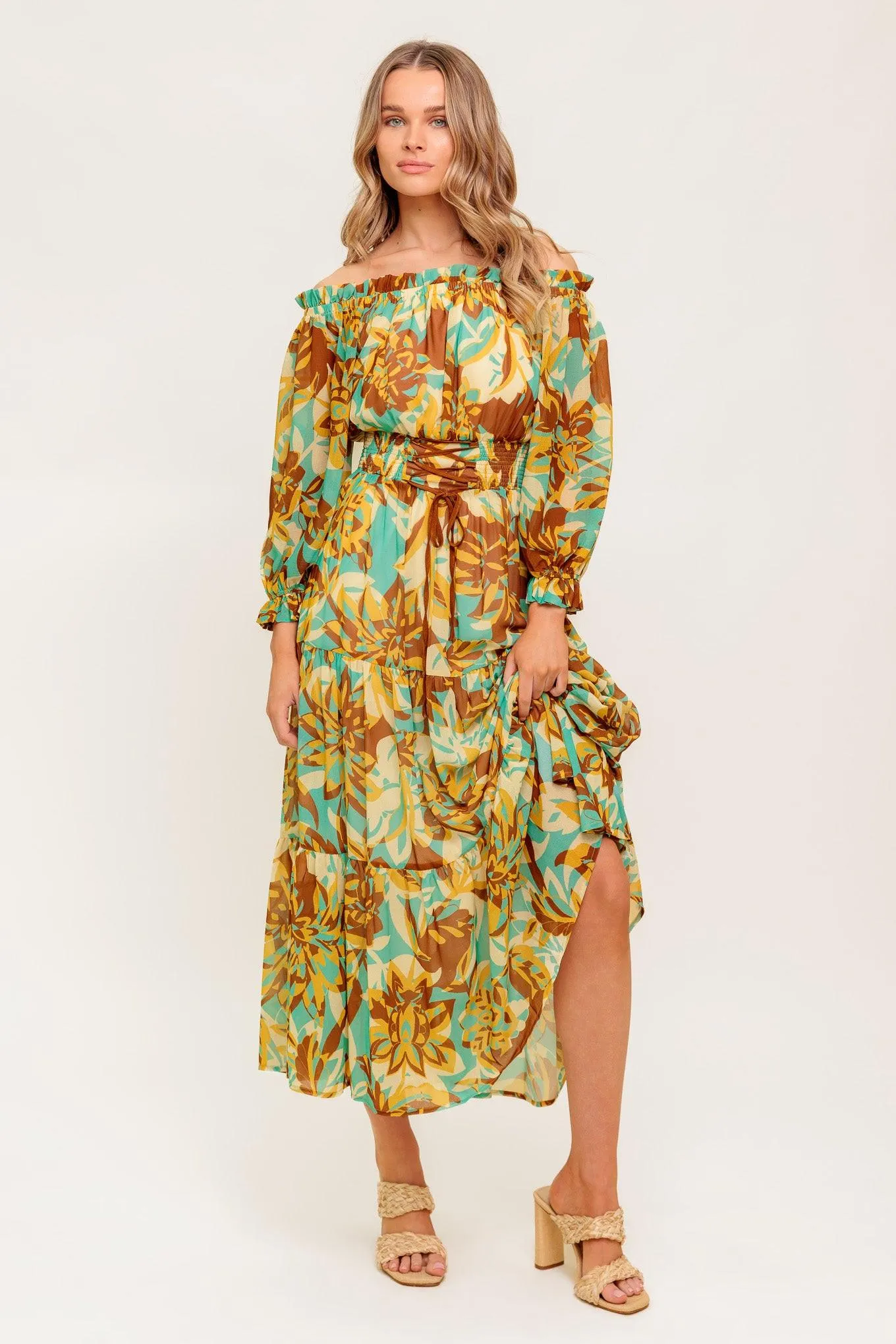 Thena Secret Garden Woven Midi Dress sold by Zulily product image thumbnail 5