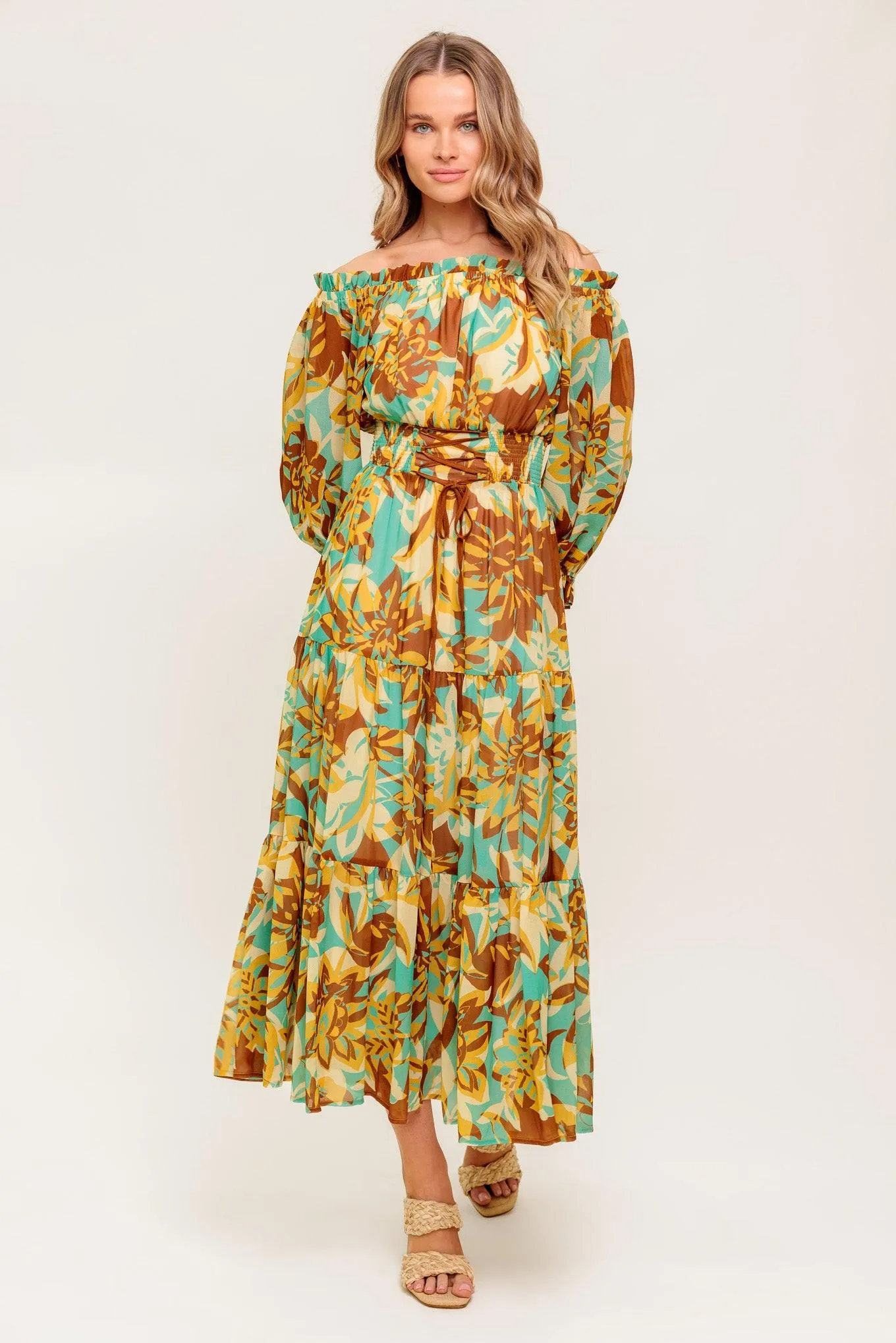 Thena Secret Garden Woven Midi Dress sold by Zulily product image thumbnail 2