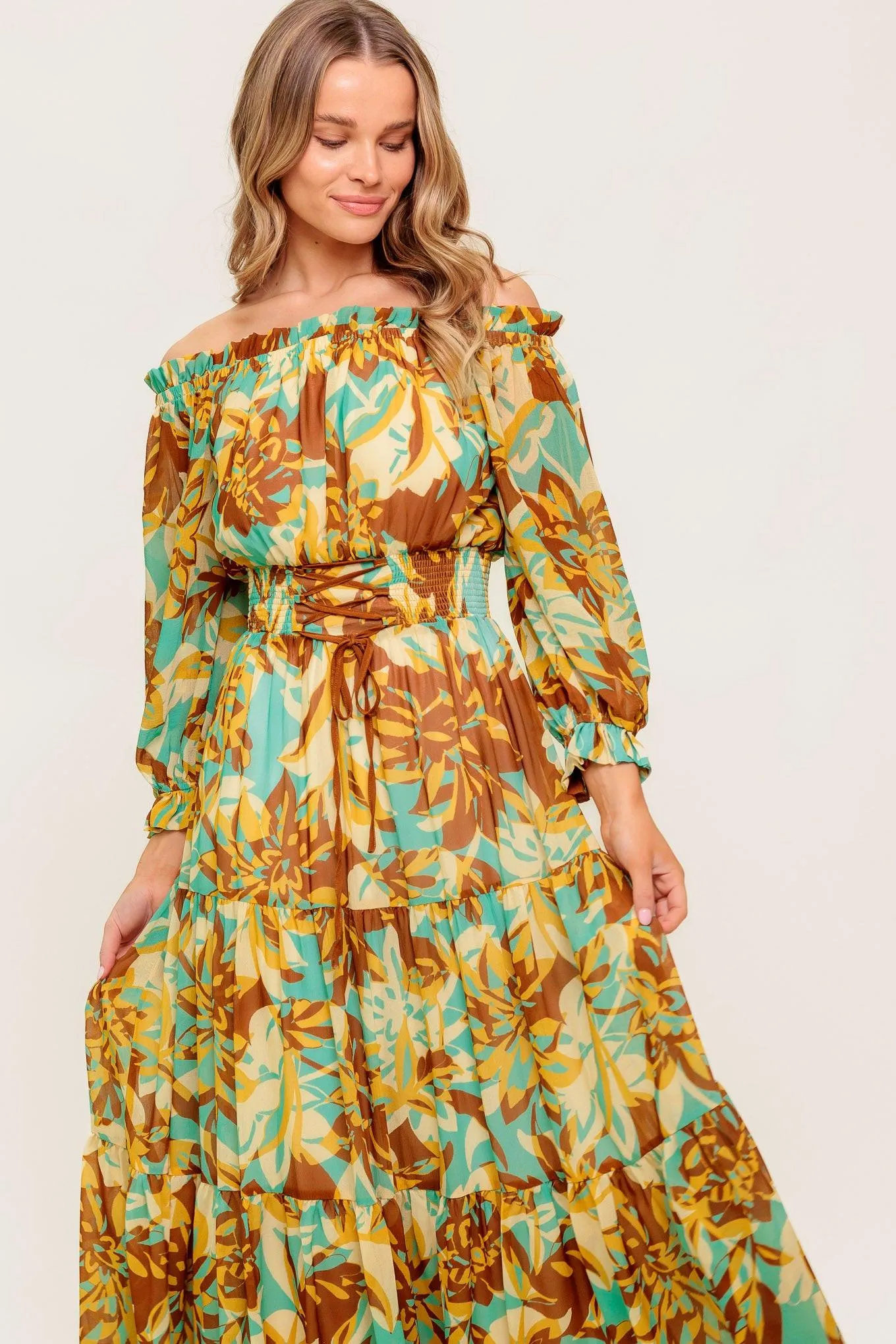 Thena Secret Garden Woven Midi Dress sold by Zulily product image thumbnail 3