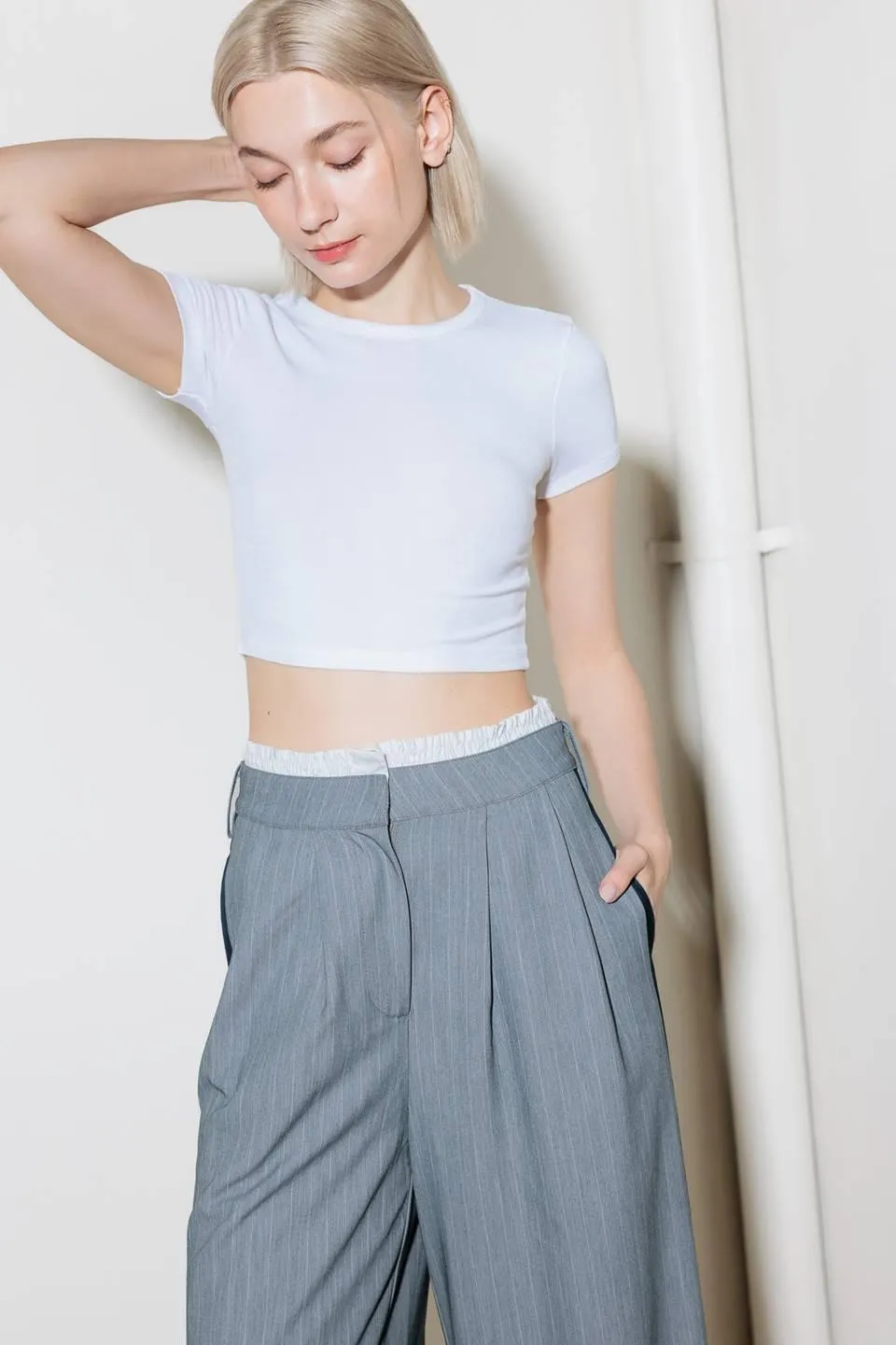 Smile Bright in Grey Woven Pants sold by Zulily product image thumbnail 5